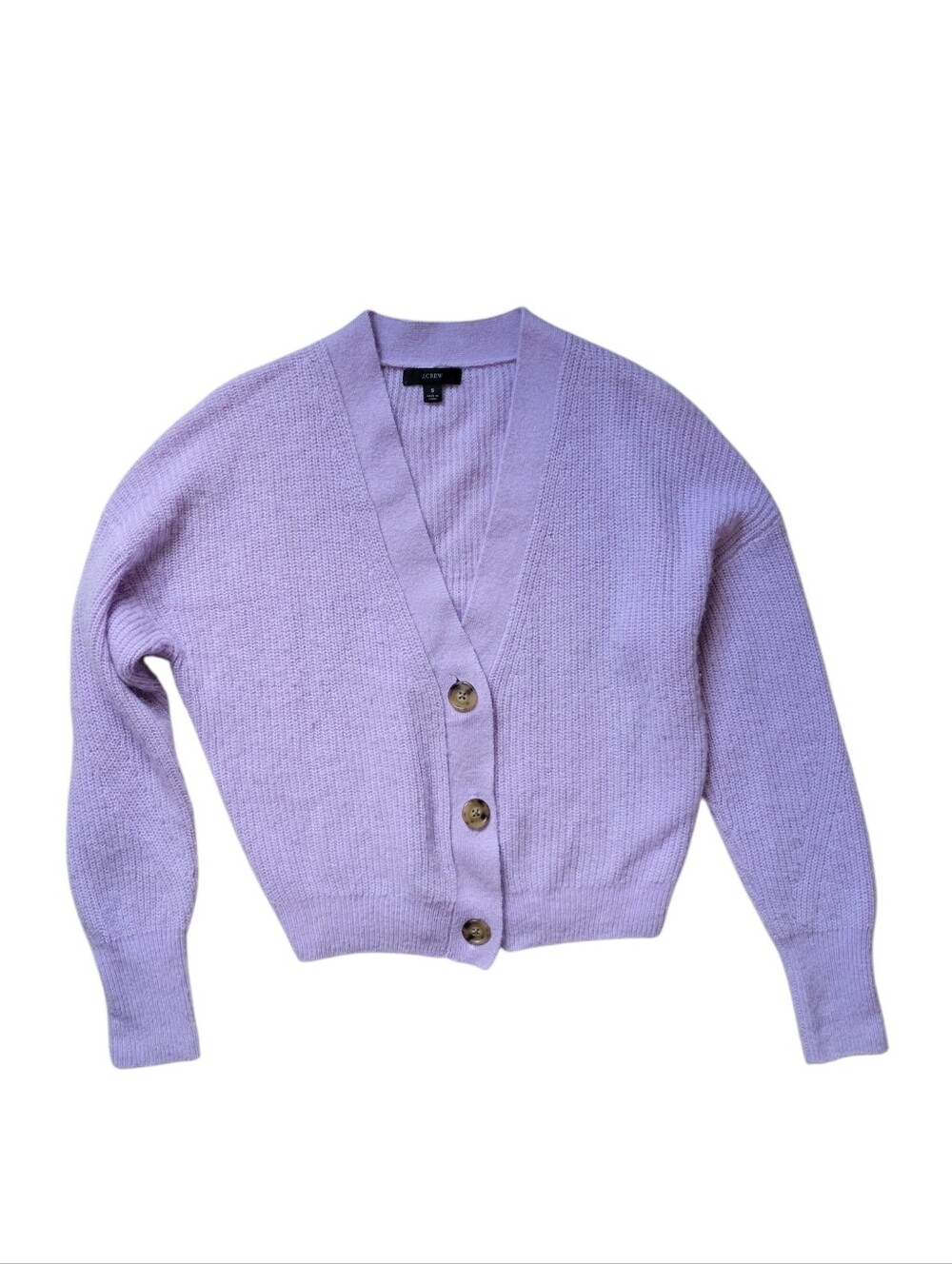 J.CREW Alpaca Blend Ribbed Cardigan Small